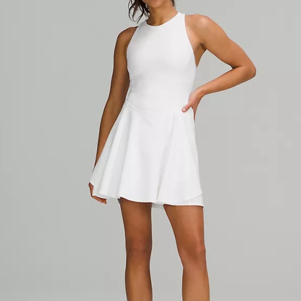 Lululemon court crush white tennis dress